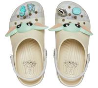 Crocs Unisex's Grogu Classic Clog Sandal, Bones, 24.0 cm