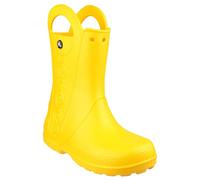 Crocs Childrens Unisex Handle It Rain Boot - Yellow Rubber - Size UK 3 Infant