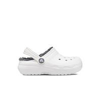 Crocs Infant / Junior Classic Lined Clogs T - White, White, Size 6 Younger White