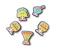 Crocs Unisex's Shoe Charm 5-Pack | Personalize with Jibbitz, Chill Foods, One Size