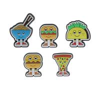 Crocs Jibbitz Charms, Chill Foods 5 Pack