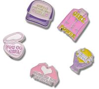 Crocs Jibbitz Charms,Emerald Pearl Gem 5 Pack