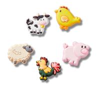 Crocs Jibbitz Charms, Farm Friend Animals 5 Pack