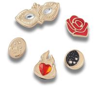 Crocs Jibbitz Charms, Gold Magic 5 Pack