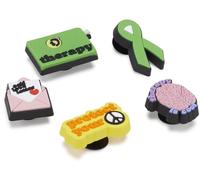 Crocs Unisex's Shoe Charm 5-Pack | Personalize with Jibbitz, Mental Health, One Size