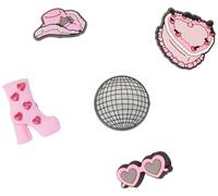 Crocs Jibbitz Charms, Pink Girls Night Out 5 Pack