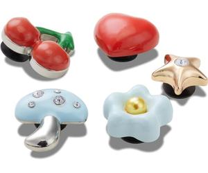 Crocs Jibbitz Charms,Puffy Metals 5 Pack