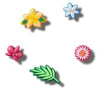 Crocs Jibbitz Flowers Shoe Charm Packs, Tropical Flower Bunch, 5-Pack
