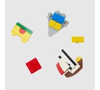 Crocs Jibbitz Lego Shoe Charms 5 Pack in Yellow & Red One Size