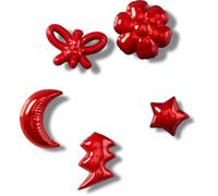 Crocs Jibbitz Metal Elevated Shoe Charms Balloon Friends 5 Pack, 5 Pack, Metal, 100%