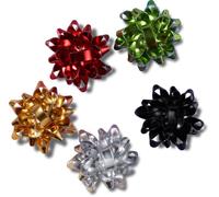 Crocs Jibbitz Shoe Charms, Christmas and Winter Holidays Collection Multi Pack, Holiday Bows, Pack Of 5