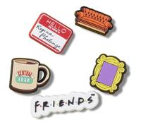 Crocs - Jibbitz Shoe Charms for Unisex, Pack of 5 Friends, 5 Pack De, Polyvinyl Chloride, No Gemstone