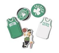 Crocs Jibbitz Shoe Charms, NBA Basketball Teams Sports Collection Multi Packs, Nba Boston Celtics, Pack Of 5