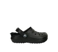 Crocs Junior/Youth Classic Lined Clogs, Black, Size 1 Older Black