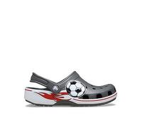 Crocs Junior/Youth Classic Soccer Band Clogs, Grey, Size 11 Younger Grey