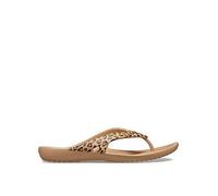 Crocs Kadee Ii Leopard Print Flip Flop - Brown, Leopard, Size 3, Women Leopard