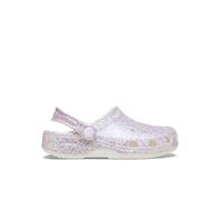 Crocs Kids Classic Fantasy Glitter Clogs (11 small - 3 large) White Mix