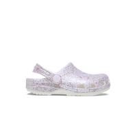 Crocs Kids Classic Fantasy Glitter Clogs (4-10 small) White Mix