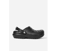 Kids Classic T Clogs with Faux Fur Lining Black