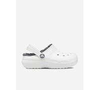 Crocs Kids Clogs, Classic Lined Clog K, White/Grey,1 UK