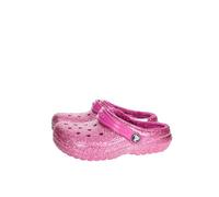 Crocs Classic Lined Glitter Clog, Fuchsia Fun/Multi, 6 UK