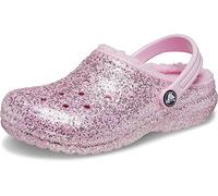 Crocs Kids’ Classic Lined Glitter Clog Flamingo Size 6 UK Child