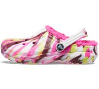 Crocs Kids' Classic Lined Marbled Clog Electric Pink/Multi Size 5 UK Child
