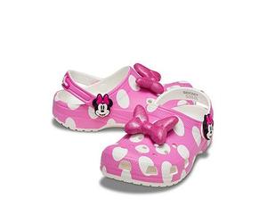 Crocs Kids Classic Minnie Mouse Clog, Multi, Size 2 Older Print