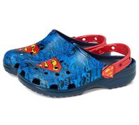 Crocs Kids' Classic Superman Clogs, Multicoloured Sea Waves Ocean Tides, 37 EU