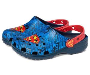 Crocs Kids' Classic Superman Clogs, Multicoloured Sea Waves Ocean Tides, 37 EU