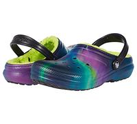 Crocs Kids' Classic Tie Dye Lined Clog | Kids' Slippers, Northern Lights, 11 Little Kid