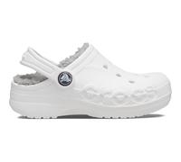 Crocs Kids' Baya Lined Mule Slippers C12 (30.5) White