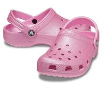 Crocs - Kid's Classic Glitter Clog - Sandals size 9K, pink