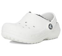Crocs Kids Clogs, Classic Lined Clog T, White/Grey,6 UK Child