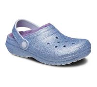Crocs Kids Clogs, Classic Lined Glitter Clog K, Frosted Glitter,2 UK
