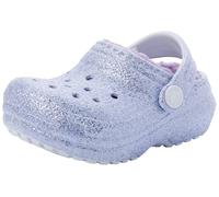 Crocs Kids Clogs, Classic Lined Glitter Clog T, Frosted Glitter,4 UK Child