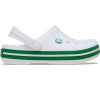 Crocs Unisex Kids Clog,Crocband Clog K,White/Green Ivy,12 UK Child
