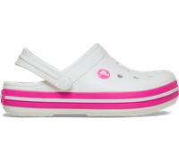 Crocs Unisex Kids Clog,Crocband Clog K,White/Pink Crush,2 UK Child