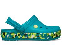Crocs | Kids | Crocband Glow Confetti Band | Clogs | Turbo Teal/Multi | C11