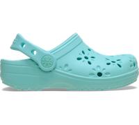 Crocs Unisex Kids Clog, Classic Floral Cut Out Clog T, Aquamarine, 5 UK Child