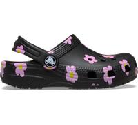 Crocs | Kids | Toddler Classic Flower | Clogs | Black | C7