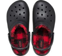 Crocs | Kids | Toddler Classic Lined Buffalo Check | Clogs | Black | C10