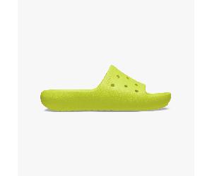Crocs Kids Unisex 209422-76M CLASSIC SLIDE Sliders Acidity - Yellow Resin - Size UK 5