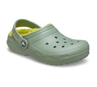Crocs Kids Unisex Classic Lined Thermoplastic Kid's Moss Clogs - Green - Size UK 5
