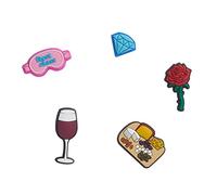 Crocs Unisex's Shoe Charms Personalize Jibbitz, Ladies Night 5-Pack, One Size
