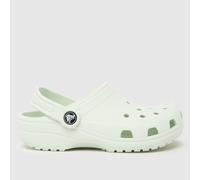 Crocs Light Green Classic Clog Junior Sandals UK 2 (EU 34)