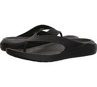 Crocs Literide Flip, Unisex Adults’ Flip Flops, Black (Black/Slate Grey 0DD), 11 (46/47 EU)))