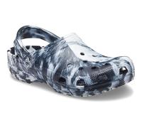 Crocs Unisex Classic Marbled Clog, White Black, 4 UK