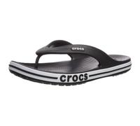 Crocs Men's and Women's Bayaband Flip Flop Black/White 12 US Women /