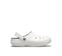 Crocs Men's Classic Lined Clog Slipper, White, Size 6, Men White